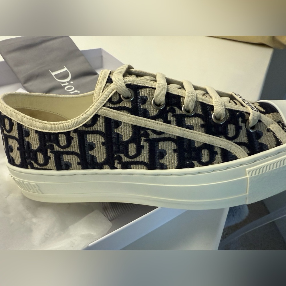 Dior Black and Cream Athletic Shoes